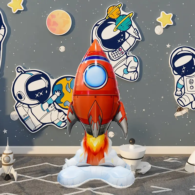 Rocket Foil Balloon | Space-Themed Party Decoration 🚀👨‍🚀🎈