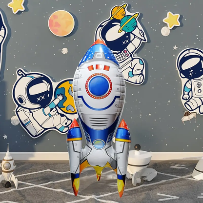 Rocket Foil Balloon | Space-Themed Party Decoration 🚀👨‍🚀🎈