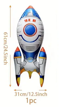 Rocket Foil Balloon | Space-Themed Party Decoration 🚀👨‍🚀🎈