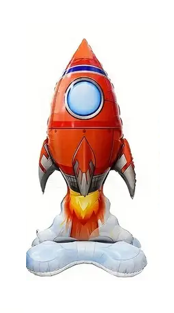 Rocket Foil Balloon | Space-Themed Party Decoration 🚀👨‍🚀🎈