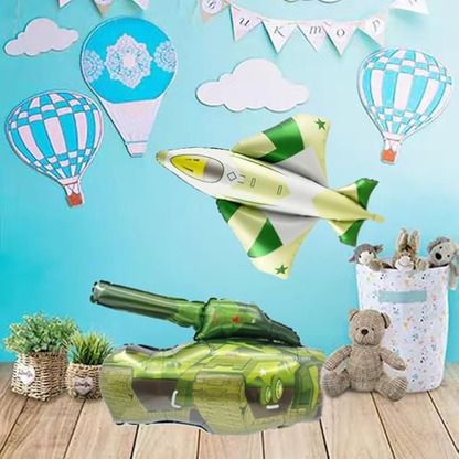 28-Inch Military Tank Foil Balloon | Action-Packed Party Decoration for Army & Combat Themes 🎖️🎈